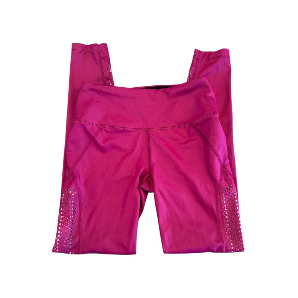 Victoria Secret Sport Knockout Tight Pants Pink Plum Laser Cut Women’s Small - Picture 5 of 7